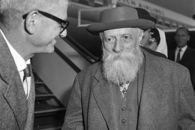 A black and white image of professor Martin Buber.