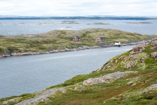 A landscape photo showing Quebec's Lower North Shore, in eastern Canada.